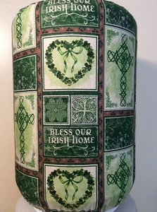 BLESS OUR IRISH HOME 5 GALLON WATER COOLER BOTTLE COVER KITCHEN DECORATION - Picture 1 of 2