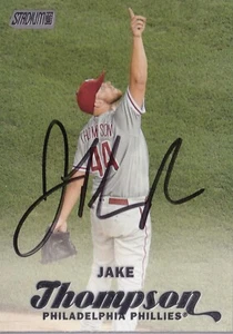 JAKE THOMPSON AUTO SIGNED 2017 TOPPS STADIUM CLUB CARD 13 PHILADELPHIA PHILLIES - Picture 1 of 3