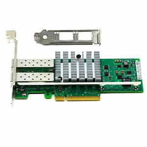 Intel 10Gbps Dual Port PCI-E X520-DA2 E10G42BTDA Ethernet Server Adapter - Picture 1 of 3