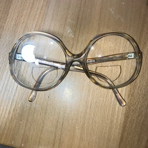 Vintage DIANE VON FURSTENBERG - Large Eyeglass Frames - Brown Utopia 045 Bifocal - Picture 1 of 8