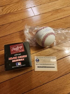 Pelotas de béisbol autografiadas por Marcus Thames certificado de autenticidad Steiner Sports y MLB - Imagen 1 de 3