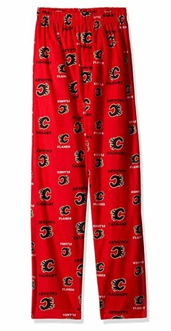 NHL "All Over Print" Lounge /Pajama Pants -Calgary Flames - Youth XLarge (18/20) Cover