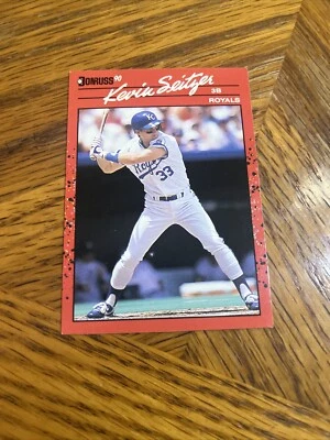 1990 Donruss Baseball Card #85 Kevin Seitzer Kansas City Royals - Image 1 of 3