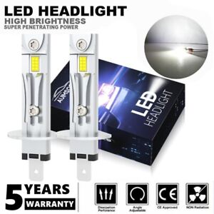 For Chevrolet S10 Cab Pickup 2016-2017 H1 LED Headlight Low Beam Bulbs Combo