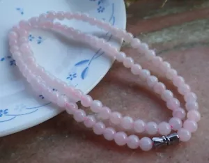 1pcs Pink Lavender Burma Natural A JADE Jadeite 6mm Bead Necklace 20 in 468135 - Picture 1 of 4