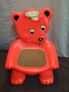 M-Vintage Amloid Corp. Red plastic Childs Toy Bear Chair - Picture 1 of 6