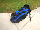 Hippo 8-Way Divider Golf Stand Bag Blue/Black "Excellent"