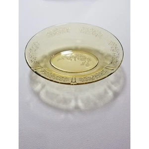 Federal Amber Depression Glass Rose Of Sharon Oval Serving Bowl 9.5" - Picture 1 of 6