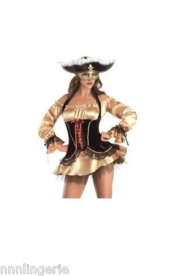 Conjunto de RPG Fantasia Pirata de Luxo Lingerie Escante - Imagem 1 de 2