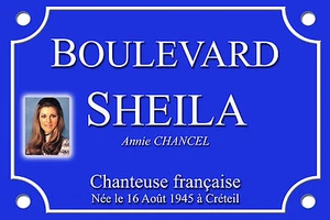 PLAQUE de RUE Place SHEILA RINGO 30X20cm ALU NEUF - Picture 1 of 1