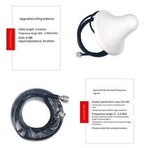 Cell Phone Connectivity Booster Kit with Dual Antennas for All Networks - Zdjęcie 1 z 12