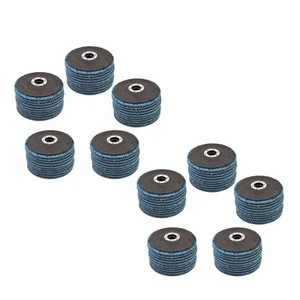 4-1/2" X 7/8" 40 GRIT PREMIUM ZIRCONIA SOLAPA DISCO LIJADO MOLIENDA PAQUETE DE 100 Nuevo - Imagen 1 de 7