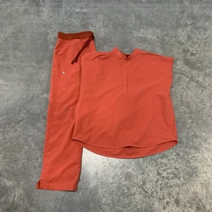 Figs Scrub Set Technical Collection Large XL Rafaela Top And Pants Orange Women - Imagen 1 de 23