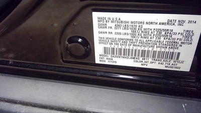 Pieza de freno antibloqueo compatible con 14-18 Outlander Sport 11846209 Foto 1 de 4