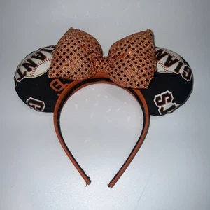 Orejas personalizadas de Minnie Mouse de béisbol de los Gigantes de San Francisco - Imagen 1 de 7