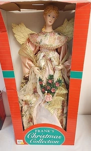 Vintage Old World Christmas 27" Pink  Angel  Tree Topper Tabletop  JUMBO X LARGE - Picture 1 of 15