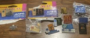 Lot of 12 Different Olympic Lapel Pins 2004 Athens W/ Sponsors Kodak, Kleenex + - Picture 1 of 6