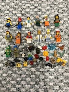 Lego Minifigures Mini Figures Lot - Hats & Accessories - Minion Batman & More - Picture 1 of 3