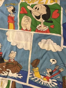 Cobertor doble vintage Popeye peso ligero 78 X 108 - Imagen 1 de 8