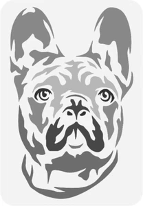7"x10" Clear Plastic Stencil - Dog (MC196) - Bild 1 von 2