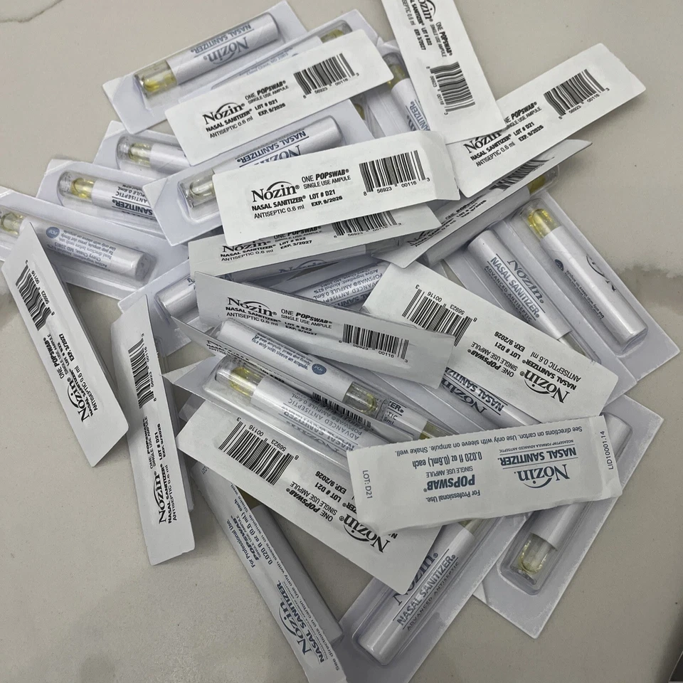 30 штук - назальное дезинфицирующее средство Nozin антисептик - ампулы Popswab 30 штук - Изображение 1 из 1