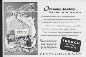 FRANZÖSISCHE NATIONALEISENBAHN "BUFFETS-GASTRONOMIQUES AD - Bild 1 von 1