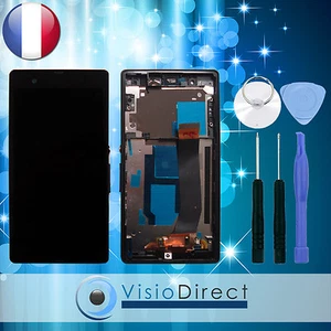 Ecran vitre complet sur chassis pour Sony Xperia Z L36H noir + kit outils - Photo 1/1