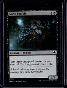 Siege Zombie - 131 - Foil - INR - NM - MTG Magic the Gathering - Foto 1 di 1