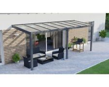 Terrassenüberdachung Legend mit Verbund-Sicherheits-Glas 8 mm 600x200 cm anthraz