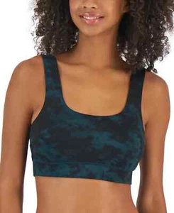 Jenni Women's Square-Neck Bralette, Green and Black Tie Dye, XXL - Picture 1 of 2