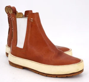$660 | BOTA FEIT CHELSEA 37 7 3 ENVOLTURA CUERO VEGETAL MARRÓN BLANCO - Imagen 1 de 19