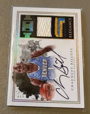 2016-17 Impeccable Chauncey Billups Gold Patch Auto 1/8 - Image 1 of 2