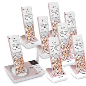 AT&T CL82857 DECT 6.0 Expandable Cordless Phone w Answering System w 8 Handsets
