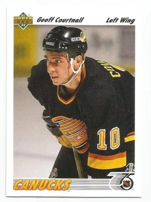 GEOFF COURTNALL 1991-92 UPPER DECK CARD NEAR MINT CONDITION - Image 1 of 2