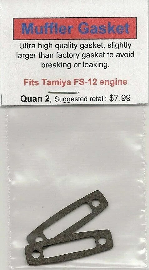 Tamiya FS-12 junta de escape/silenciador pacote com 2 novo na embalagem - Imagem 1 de 1
