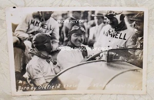 158p SILVER PRINT PHOTO BARNEY OLDFIELD WINNER VENICE GRAN PRIX MARCH 17, 1915 - Picture 1 of 2