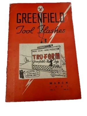 Greenfield Tool Flashes, March 1937, Vol. 1, No. II - Image 1 of 4