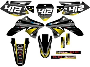 2008-2023 DRZ 125 SURGE Black Senge Graphics Kit Compatible with Suzuki - Picture 1 of 10