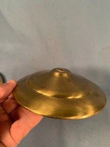Vintage 5&3/4in Brass Heat Cap for Electric Table Lamp Shade or Spacer Fixture - Picture 1 of 3