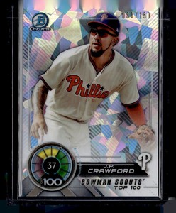 2018 Bowman Chrome Scouts' Top 100 Atomic BTP-37 J.P. Crawford Phillies 031/150