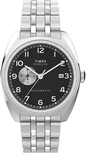 Timex TW2W58800 MARLIN AUTOMATIC 39mm schwarz silber Edelstahl Herren Uhr NEU - Bild 1 von 10