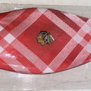 NHL Offiziell lizenzierte Chicago Blackhawks Rhodes Fliege zum Selbstbinden rot & weiß - Bild 1 von 10