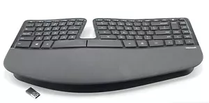 Microsoft Sculpt Ergonomic Desktop Wireless Keyboard and Dongle (No Number Pad) - Picture 1 of 3