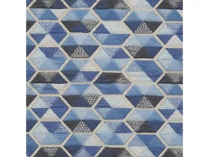 Donghia Woven Geometric Upholstery Fabric- Carousel / Blue 1.50 yd 42006-004 - Picture 1 of 1