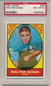 1967 Topps Football Walter Suggs (#55) PSA8 PSA - Picture 1 of 2