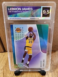 2018-19 Panini Status LeBron James Purple - Pure Graded X 9.5