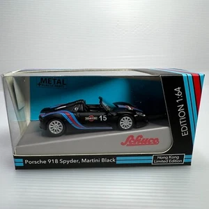 1/64 Tiny Schuco Porsche 918 Spyder Martini Black HK Exclusive 452021000 - Picture 1 of 1