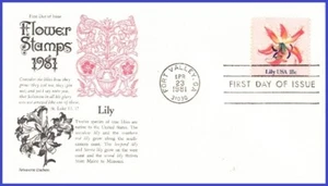 USA4 #1879 U/A ARISTÓCRATA FDC Lily - Imagen 1 de 1