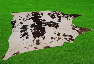 New Cowhide Rugs Area Cow Skin Leather 21.39 sq.feet (56"x55") Cow hide S1399 - Picture 1 of 3