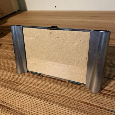 Umbra Manta 4 x 6 In Sturdy Modern Picture Frame Matte Nickel - Image 1 of 4